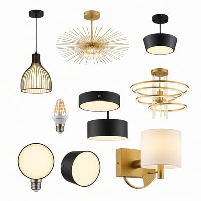 Set brackets & light frames — flicker under 8%, eye-safe