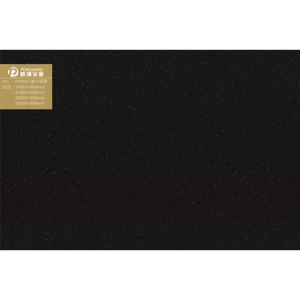 Đá nhân tạo marble đen PX0507