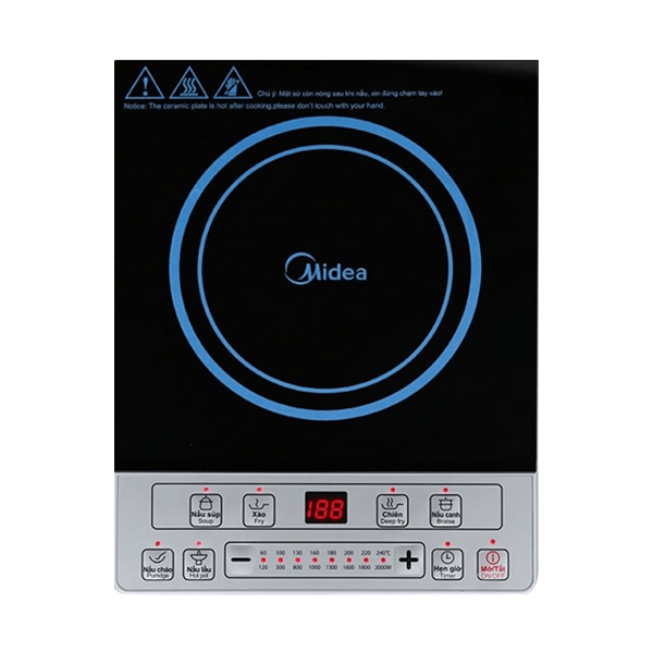 Midea 2000W Bếp Điện Từ Đơn MI-B2015DE