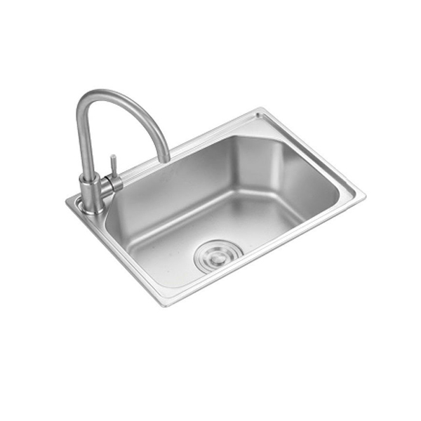 Chậu rửa inox đơn Mijic KB101D (kèm vòi)