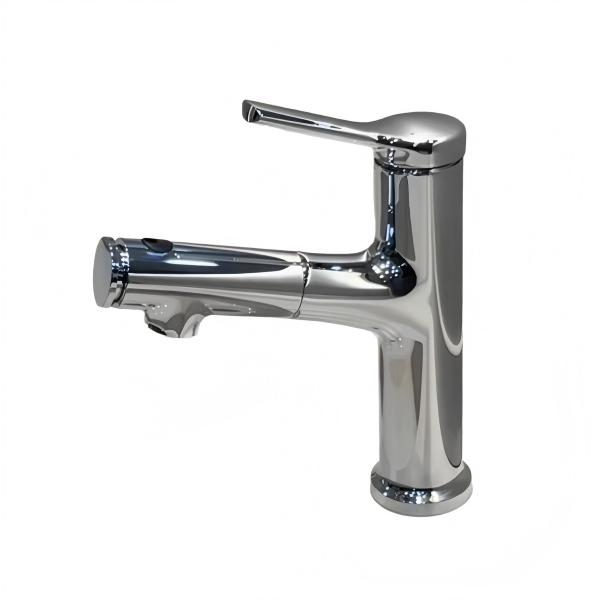 Vòi lavabo dây rút Mijic (mạ crôm)